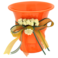 Avenue Six Slick Cube Orange Occasional Table